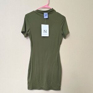 Naked Wardrobe Khaki Bodysuit M